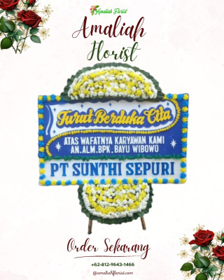 Papan Bunga Duka di Gika