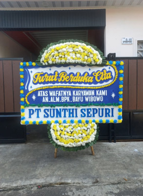 Papan Bunga Duka di Gika